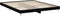 vidaXL - Bedframe - massief - hout - zwart - 200x200 - cm