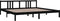 vidaXL - Bedframe - massief - hout - zwart - 200x200 - cm