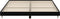 vidaXL - Bedframe - massief - hout - zwart - 200x200 - cm