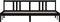 vidaXL - Bedframe - massief - hout - zwart - 200x200 - cm