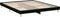 vidaXL - Bedframe - massief - hout - zwart - 200x200 - cm