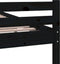 vidaXL - Bedframe - massief - hout - zwart - 200x200 - cm