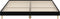 vidaXL - Bedframe - massief - hout - zwart - 200x200 - cm