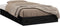 vidaXL - Bedframe - massief - hout - zwart - 75x190 - cm