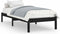 vidaXL - Bedframe - massief - hout - zwart - 75x190 - cm
