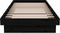 vidaXL - Bedframe - massief - hout - zwart - 75x190 - cm