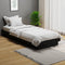 vidaXL - Bedframe - massief - hout - zwart - 75x190 - cm
