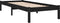vidaXL - Bedframe - massief - hout - zwart - 75x190 - cm