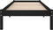 vidaXL - Bedframe - massief - hout - zwart - 75x190 - cm