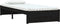 vidaXL - Bedframe - massief - hout - zwart - 75x190 - cm