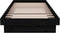 vidaXL - Bedframe - massief - hout - zwart - 75x190 - cm