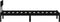 vidaXL - Bedframe - massief - hout - zwart - 75x190 - cm