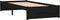 vidaXL - Bedframe - massief - hout - zwart - 75x190 - cm