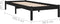 vidaXL - Bedframe - massief - hout - zwart - 75x190 - cm