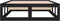 vidaXL - Bedframe - massief - hout - zwart - 75x190 - cm