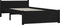vidaXL - Bedframe - massief - hout - zwart - 75x190 - cm