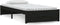 vidaXL - Bedframe - massief - hout - zwart - 90x190 - cm