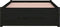 vidaXL - Bedframe - massief - hout - zwart - 90x190 - cm