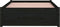 vidaXL - Bedframe - massief - hout - zwart - 90x190 - cm