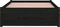 vidaXL - Bedframe - massief - hout - zwart - 90x190 - cm