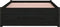 vidaXL - Bedframe - massief - hout - zwart - 90x190 - cm