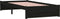 vidaXL - Bedframe - massief - hout - zwart - 90x190 - cm