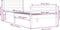 vidaXL - Bedframe - massief - hout - zwart - 90x200 - cm