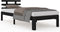 vidaXL - Bedframe - massief - hout - zwart - 90x200 - cm