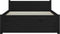 vidaXL - Bedframe - massief - hout - zwart - 90x200 - cm