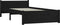 vidaXL - Bedframe - massief - hout - zwart - 90x200 - cm