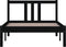 vidaXL - Bedframe - massief - hout - zwart - 90x200 - cm