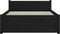 vidaXL - Bedframe - massief - hout - zwart - 90x200 - cm