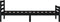 vidaXL - Bedframe - massief - hout - zwart - 90x200 - cm