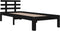 vidaXL - Bedframe - massief - hout - zwart - 90x200 - cm