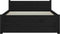 vidaXL - Bedframe - massief - hout - zwart - 90x200 - cm