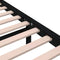 vidaXL - Bedframe - massief - hout - zwart - 90x200 - cm