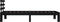 vidaXL - Bedframe - massief - hout - zwart - 90x200 - cm