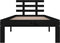 vidaXL - Bedframe - massief - hout - zwart - 90x200 - cm