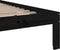 vidaXL - Bedframe - massief - hout - zwart - 90x200 - cm