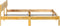 vidaXL - Bedframe - massief - mangohout - 180 - cm