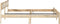 vidaXL - Bedframe - massief - mangohout - 200 - cm