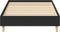 vidaXL - Bedframe - matras - zonder - matras - 100x200 - cm - spaanplaat - zwart