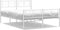 vidaXL - Bedframe - met - hoofd- - en - voeteneinde - metaal - wit - 120 - x - 190 - cm