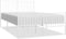 vidaXL - Bedframe - met - hoofd- - en - voeteneinde - metaal - wit - 140x190 - cm