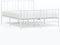 vidaXL - Bedframe - met - hoofd- - en - voeteneinde - metaal - wit - 150x200 - cm