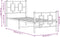 vidaXL - Bedframe - met - hoofd- - en - voeteneinde - metaal - wit - 75x190 - cm