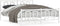 vidaXL - Bedframe - met - hoofd- - en - voeteneinde - metaal - wit - 150x200 - cm