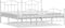 vidaXL - Bedframe - met - hoofd- - en - voeteneinde - metaal - wit - 193x203 - cm