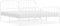vidaXL - Bedframe - met - hoofd- - en - voeteneinde metaal - wit - 193x203 - cm