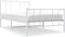 vidaXL - Bedframe - met - hoofd- - en - voeteneinde - metaal - wit - 100x200 - cm